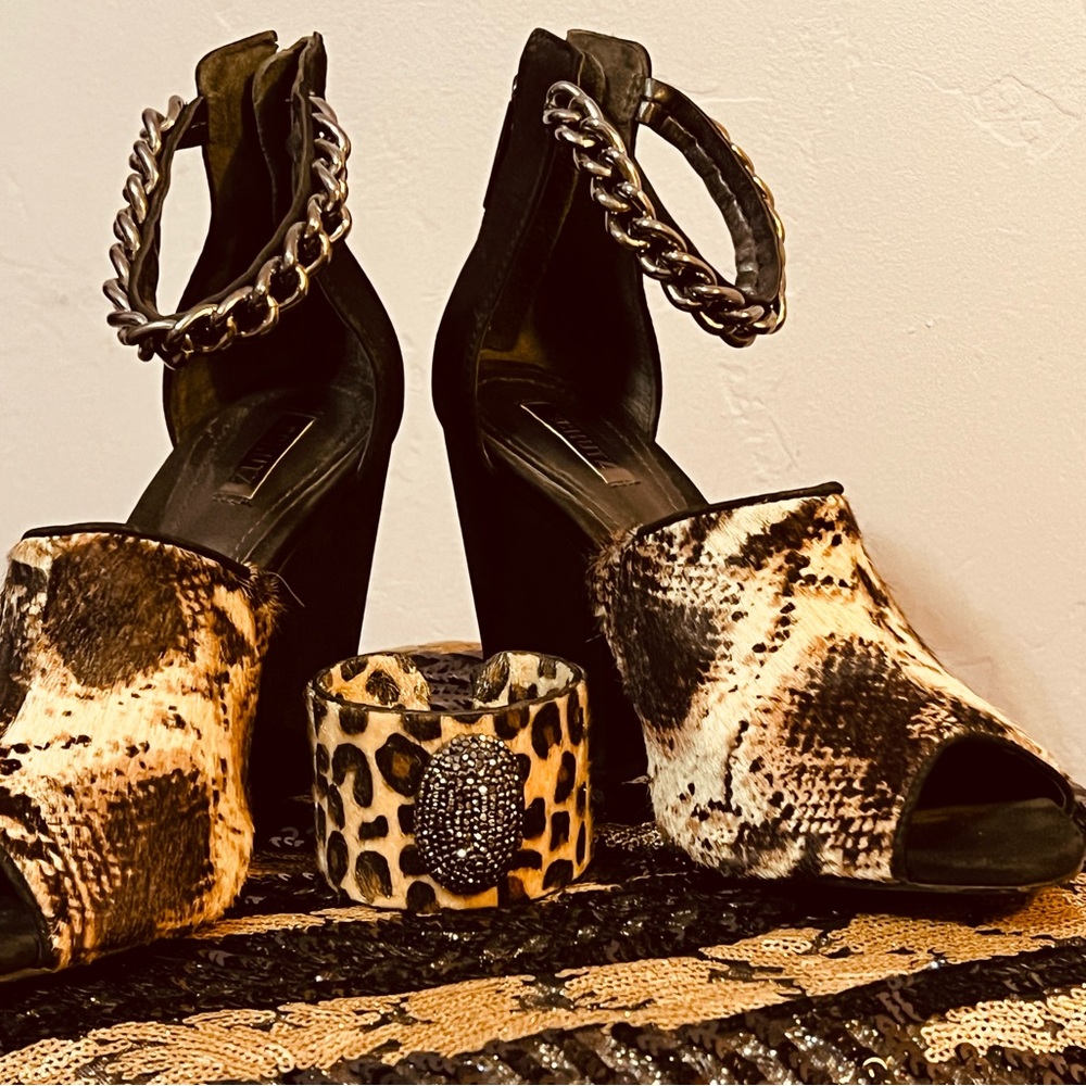 Schultz leopard heels
